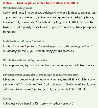 Tableau 1 :